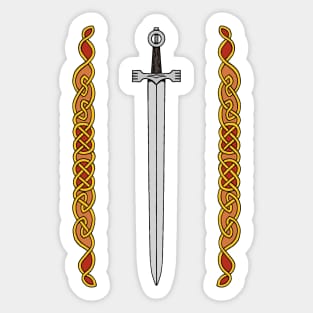 Irish Sword and Knotwork Sticker